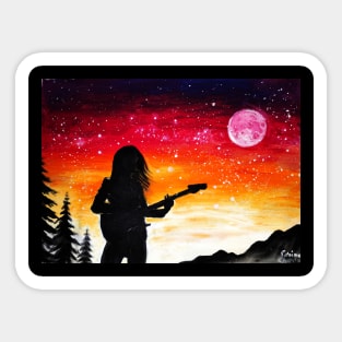 Rockstar playing music Sticker